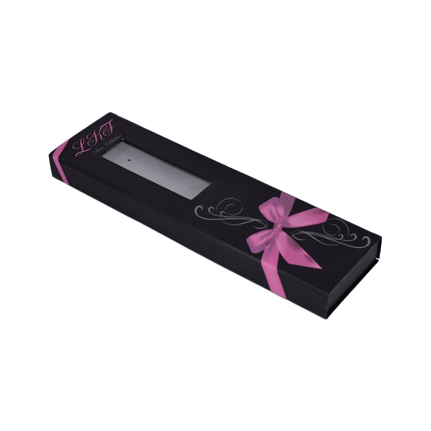 clamshell cardboard hair extensions box