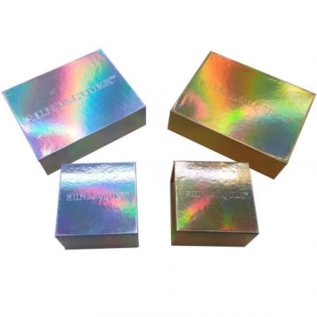 custom holographic paper box